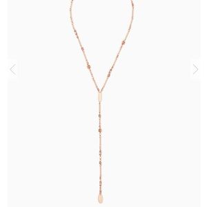 NWT! Kendra Scott Crowley rose gold Y-Necklace